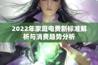 2022年家庭电费新标准解析与消费趋势分析