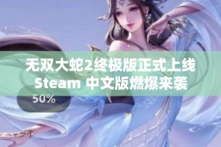 无双大蛇2终极版正式上线Steam 中文版燃爆来袭