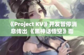 《Project KV》开发暂停消息传出 《黑神话悟空》面临新挑战