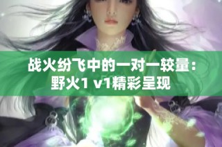 战火纷飞中的一对一较量：野火1 v1精彩呈现