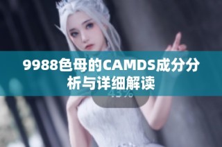 9988色母的CAMDS成分分析与详细解读