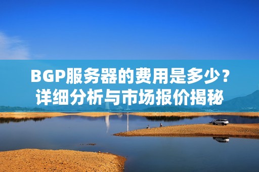 BGP服务器的费用是多少？详细分析与市场报价揭秘